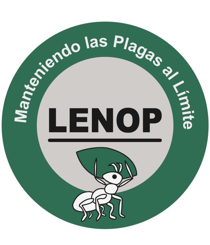 Logo del laboratorio "LENOP" - Manteniendo las plagas al límite